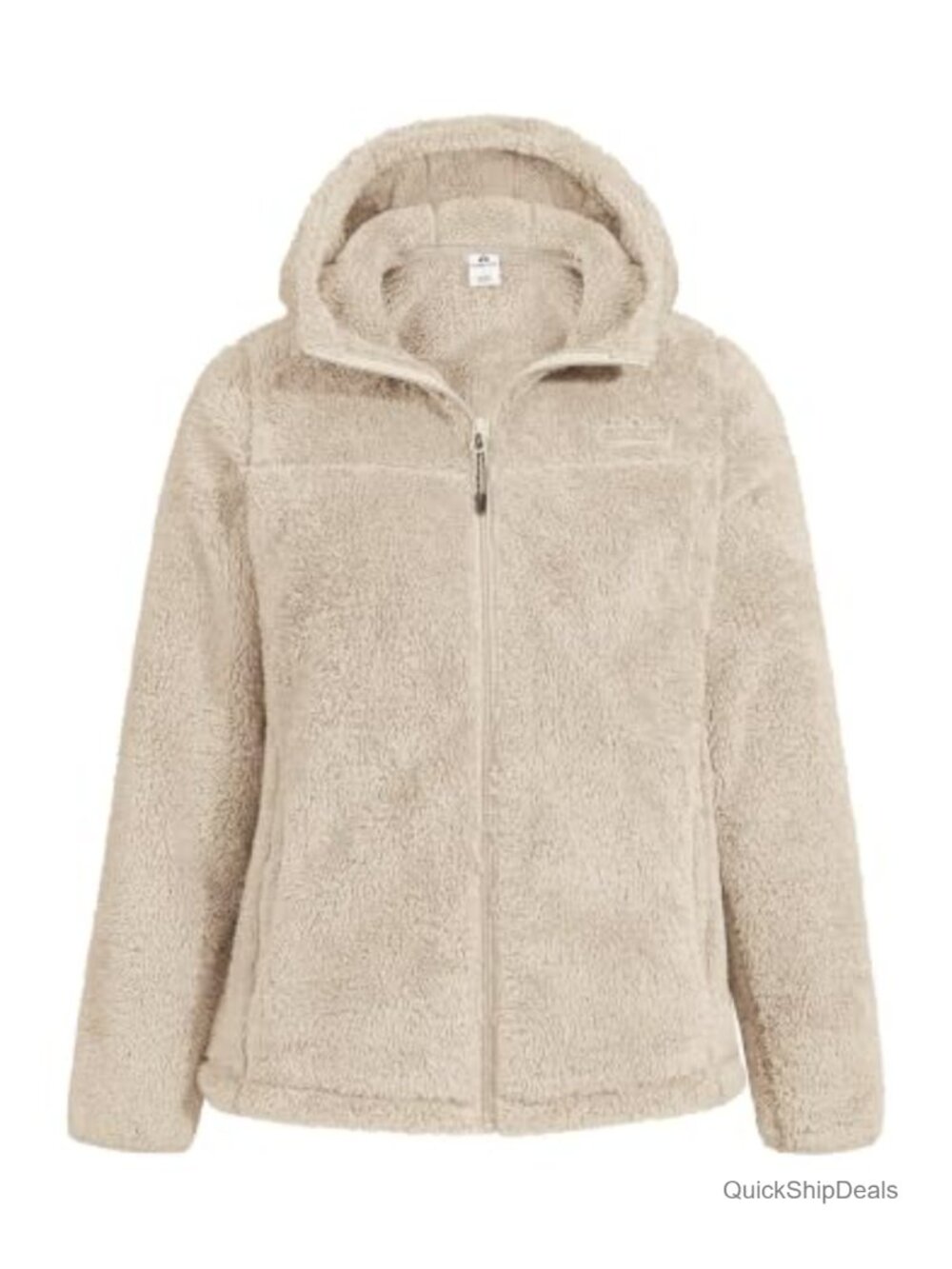 Fuzzy Fleece Jacket Full Zip Lightweight Warm Hooded Coat